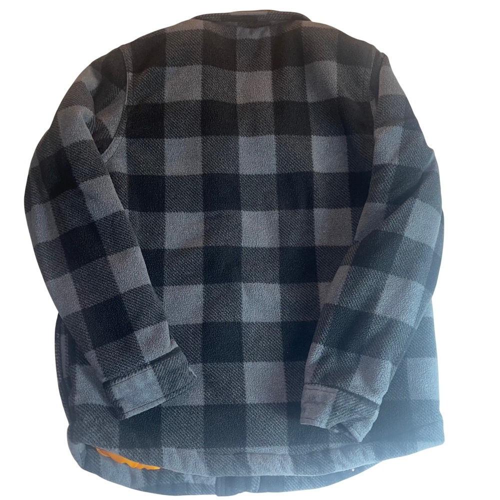 Volcom Plaid Flannel Jacket Boys 10Y Quilted‎ Lined Skate Streetwear Grunge Read - Picture 2 of 9